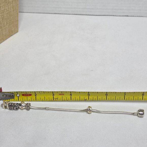 Vintage Biagi Stainless Steel 6 Charm Bracelet - Picture 6 of 8